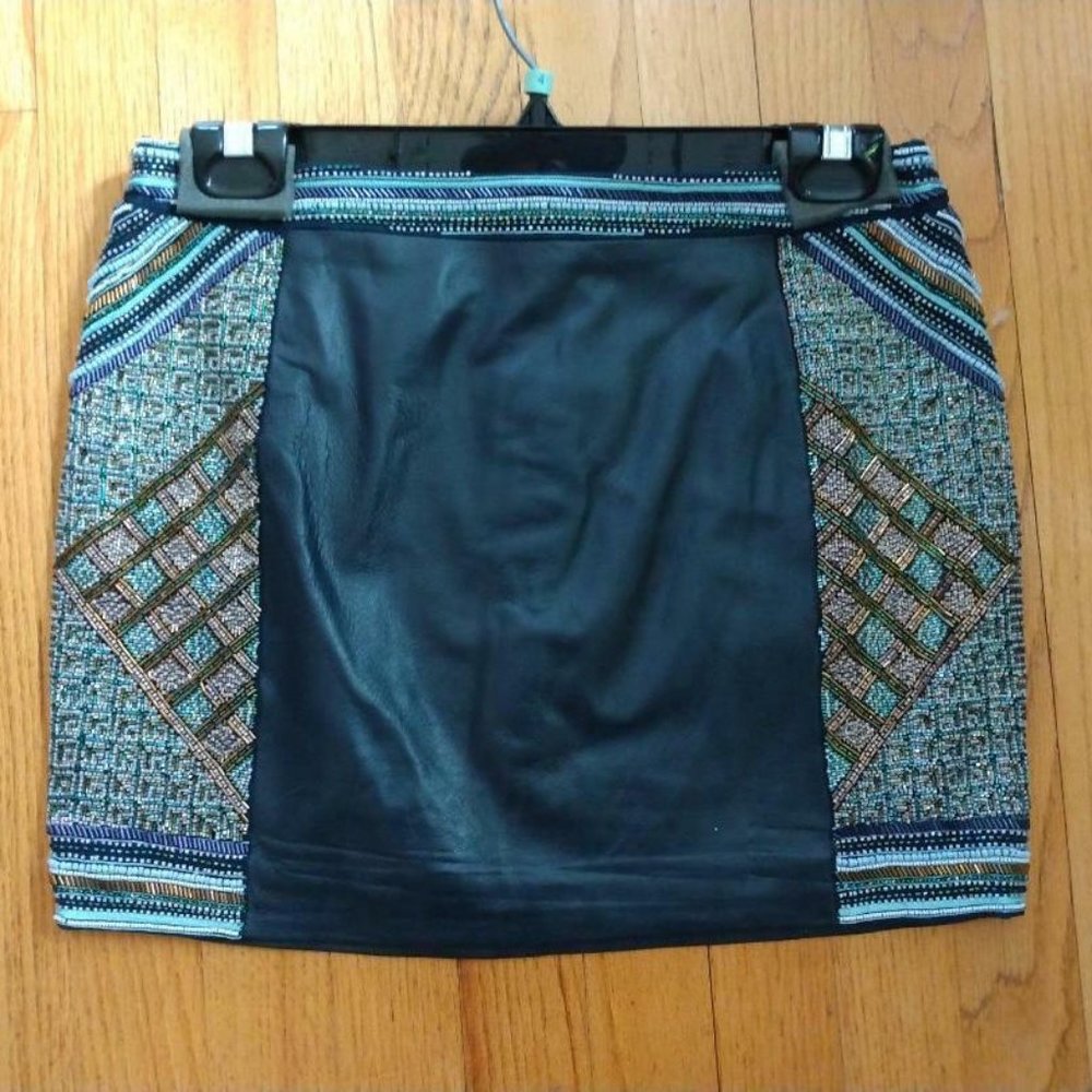 KORA RAE MINI SKIRT leather size 4